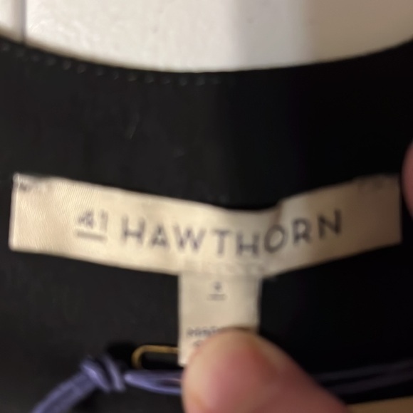 41 Hawthorn black blouse long sleeves. Sz Sm - Picture 5 of 9